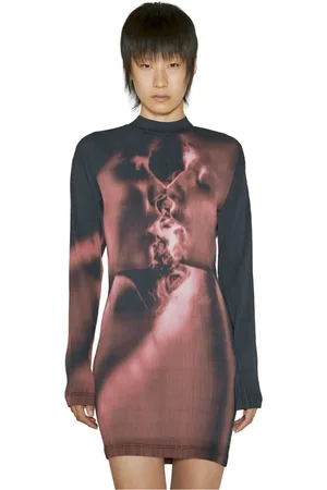 Eytys Femme, Robes, Multicolore, Taille: 38 FR Robe Mini Plissée à Motif Graphique