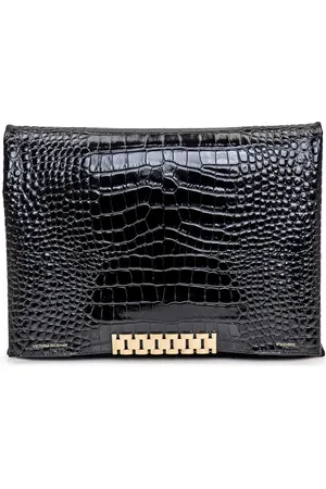 Victoria Beckham Femme, Sacs, Noir, Taille: ONE Size Jumbo Chain Pouch Sacs à Bandoulière