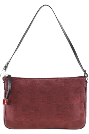 Bally Femme, Pre-owned, Rouge, Taille: ONE Size Pre-owned Coton sacs-ports-paule