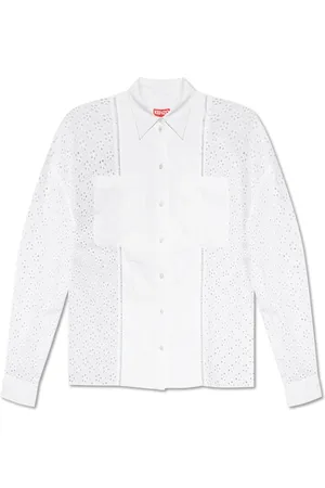 Kenzo Femme, Blouses et Chemises, Blanc, Taille: 34 FR Chemise Oversize
