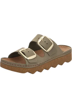 Rohde Femme, Chaussures, Vert, Taille: 40 EU Sandale en Cuir Nubuck Vert pour Femme