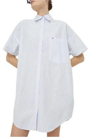 Tommy Hilfiger Femme, Robes, Bleu, Taille: 36 FR Robe Chemise Rayée