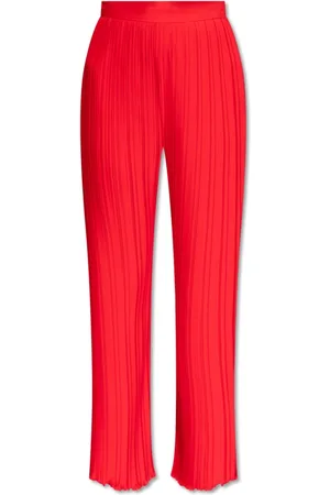 Lanvin Femme, Pantalons, Rouge, Taille: 36 FR Pantalon Plissé
