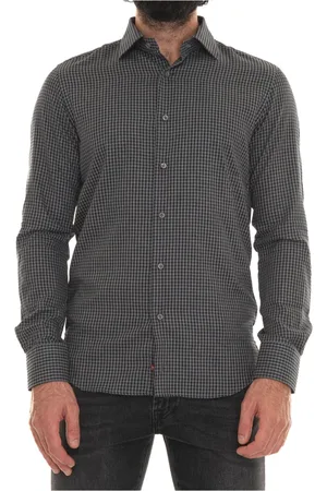 Carrel Homme, Chemises, Gris, Taille: L Chemise Casual Italia à Carreaux