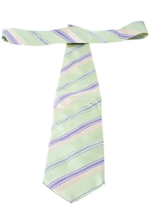 Emporio Armani Homme, Pre-owned, Vert, Taille: ONE Size Pre-owned Soie accessoires-de-bureau