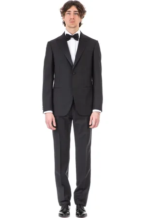 CARUSO Homme, Costumes, Noir, Taille: 2XL Smoking Sartorial Noir Coupe