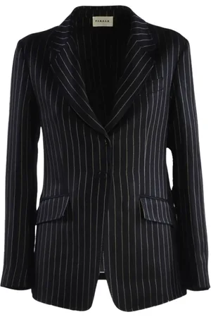 P.A.R.O.S.H. Femme, Vestes, Bleu, Taille: 42 FR Blazer en Lin Bleu