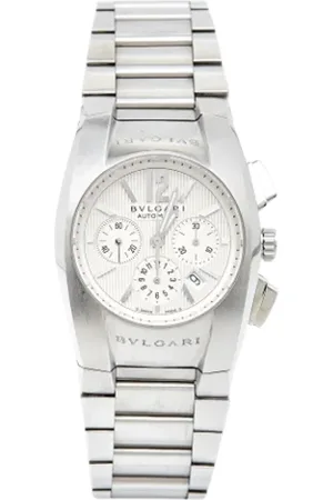 Bvlgari Femme, Pre-owned, Gris, Taille: ONE Size Pre-owned Acier inoxydable montres