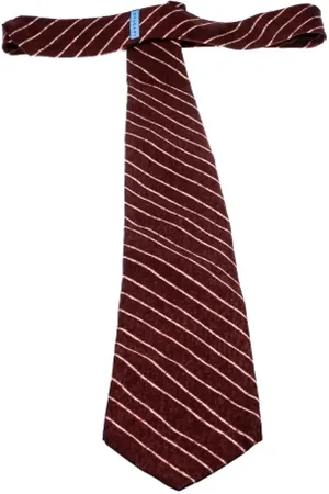 Bvlgari Homme, Pre-owned, Rouge, Taille: ONE Size Pre-owned Soie accessoires-de-bureau