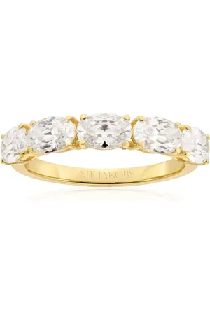 Sif Jakobs Femme, Accessoires, Jaune, Taille: 56 MM Bague Ellisse Cinque