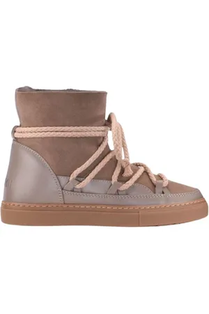 INUIKII Femme, Chaussures, Brun, Taille: 37 EU Bottes de Neige Classiques en Cuir Marron