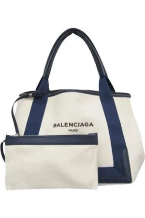 Balenciaga Femme, Pre-owned, Blanc, Taille: ONE Size Pre-owned Toile sacs-main