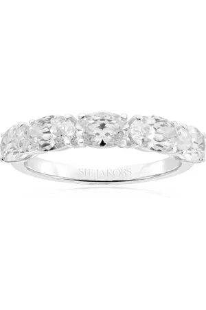 Sif Jakobs Femme, Accessoires, Gris, Taille: 56 MM Bague Ellisse Cinque en Argent