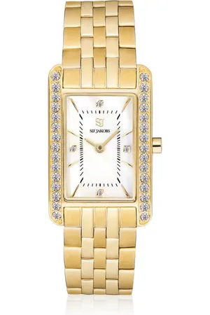 Sif Jakobs Femme, Accessoires, Jaune, Taille: ONE Size Montre Martina en Acier Inoxydable Plaqué Or