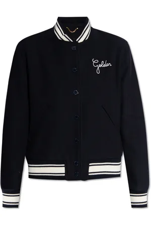 Golden Goose Femme, Vestes, Bleu, Taille: 38 FR Bomber à détails contrastés