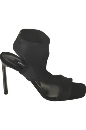 Sergio Rossi Femme, Chaussures, Noir, Taille: 39 EU Sandales Noires