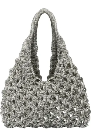 Hibourama Femme, Sacs, Gris, Taille: ONE Size Pochette en cristal fait main