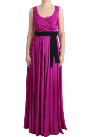 Dolce & Gabbana Femme, Robes, Rose, Taille: 36 FR Robe de Soirée Rose en Soie Stretch