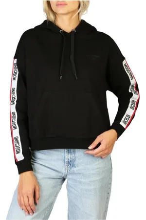 Moschino Femme, Sweatshirts et sweats à capuche, Noir, Taille: 40 FR SweaT-shirt Style Street Décontracté