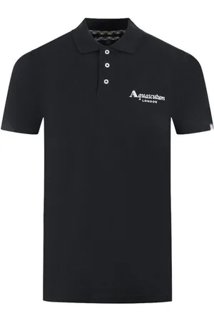 Aquascutum Homme, Tops, Noir, Taille: S Polo Chemises
