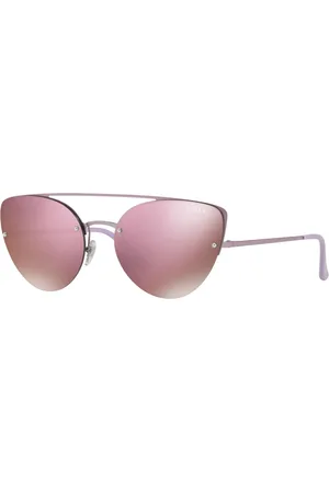 vogue Femme, Accessoires, Violet, Taille: ONE Size Lunettes de soleil femme avec monture en métal