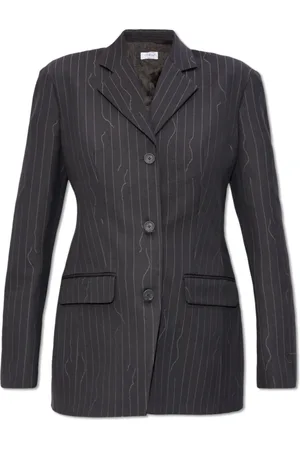OFF-WHITE Femme, Vestes, Gris, Taille: 36 FR Blazer en laine