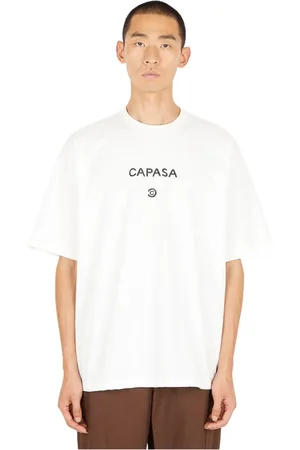 Capasa Milano Homme, Tops, Blanc, Taille: M T-Chemises