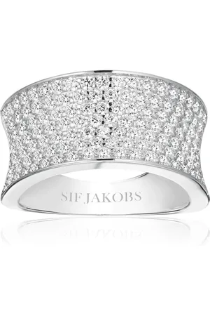 Sif Jakobs Femme, Accessoires, Gris, Taille: 52 MM Bague Felline Concave en Argent