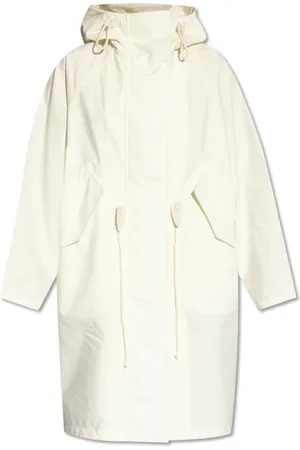 Jil Sander Femme, Manteaux, Blanc, Taille: 38 FR Parka à Capuche