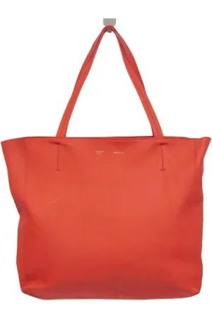 Céline Femme, Pre-owned, Rouge, Taille: ONE Size Pre-owned Cuir cabas