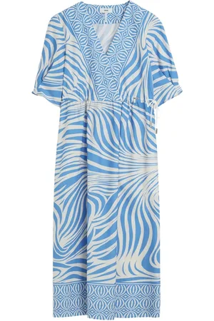 Cinque Femme, Robes, Multicolore, Taille: 42 FR Robe élégante avec décolleté en V et fronces