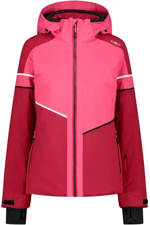 CMP Femme, Sport, Rouge, Taille: 38 FR este de ski en twill pour femme aec capuche amoible