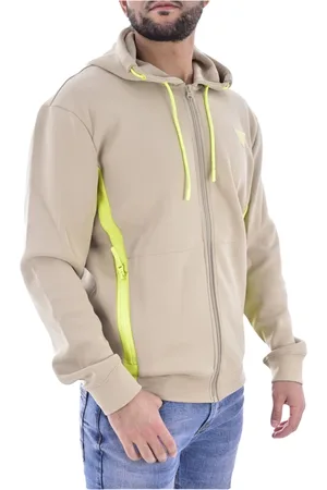 Guess Homme, Sweatshirts et sweats à capuche, , Taille: L Sweat zippé en néoprène - à capuche