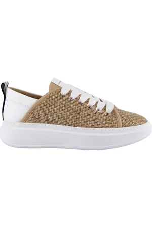 Alexander Smith Femme, Chaussures, Brun, Taille: 36 EU Baskets en Cuir Tressé
