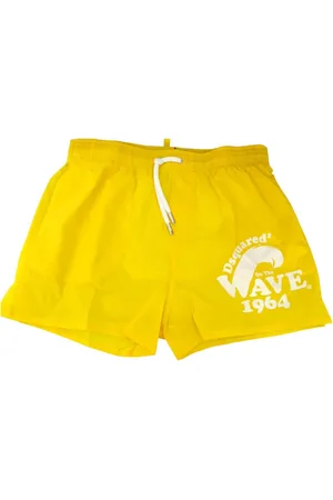 Dsquared2 Homme, Shorts, Jaune, Taille: M Surfer Gang Rave Boxer Shorts