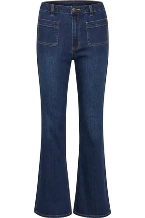Kaffe Femme, Jeans, Bleu, Taille: 46 FR Flared Jeans