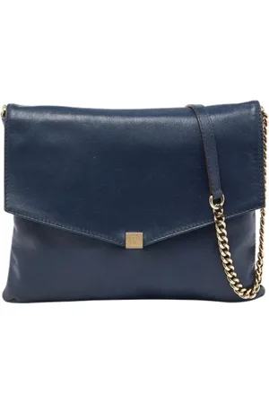 Carolina Herrera Femme, Pre-owned, Bleu, Taille: ONE Size Pre-owned Cuir sacs-ports-paule