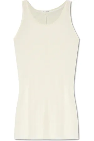 Ami Femme, Tops, Jaune, Taille: 36 FR Haut côtelé