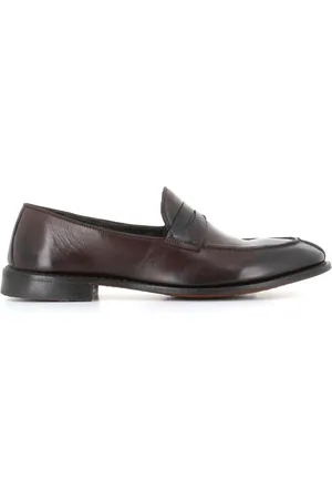 ALBERTO FASCIANI Homme, Chaussures, Brun, Taille: 40 EU Mocassins en cuir marron foncé