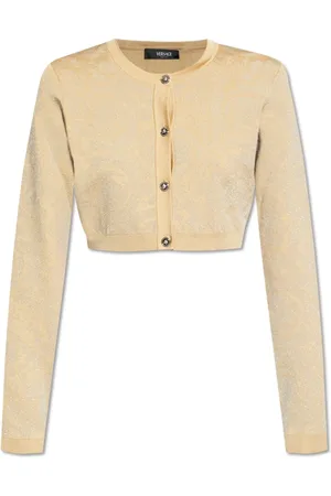 VERSACE Femme, Pulls, , Taille: 38 FR Cardigan avec logo