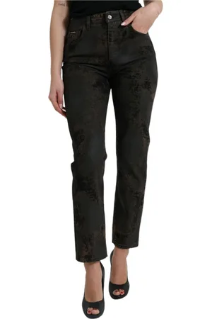 Dolce & Gabbana Femme, Jeans, Brun, Taille: 36 FR Jeans slim