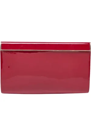 Jimmy Choo Femme, Pre-owned, Rouge, Taille: ONE Size Pre-owned Cuir pochettes-minaudieres