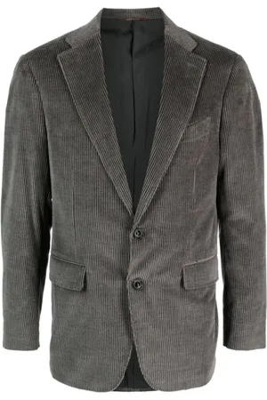 CANALI Homme, Vestes, Gris, Taille: L Blazer Côtelé