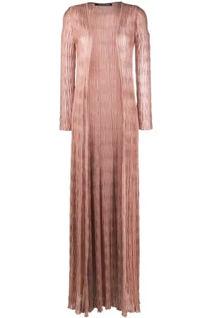 ANTONINO VALENTI Femme, Robes, Rose, Taille: 38 FR Cardigan Long Côtelé