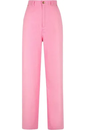 Bally Femme, Jeans, Rose, Taille: W26 Jean Rose en Coton avec Logo Appliqué