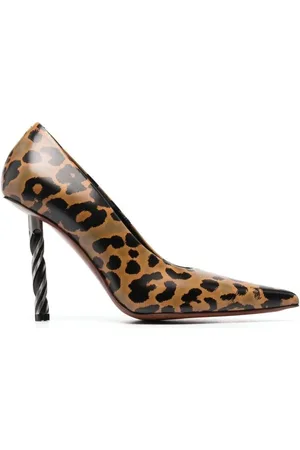Vetements Femme, Chaussures, Multicolore, Taille: 36 EU Escarpins à talon aiguille imprimé léopard