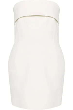 Armarium Femme, Robes, Blanc, Taille: 36 FR Robe Bustier Blanc Cassé