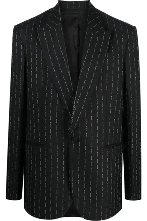 1017 ALYX 9SM Homme, Vestes, Noir, Taille: M Blazer en laine et cachemire brodé