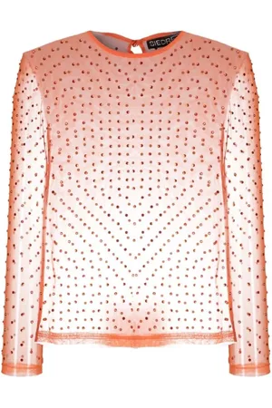 SIEDRES Siedrés, Femme, Tops, , Taille: 36 FR Blouse transparente ornée de cristaux