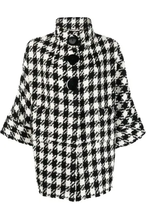 CHARLOTT Femme, Vestes, Multicolore, Taille: 42 FR Veste à Carreaux Crop Sleeve